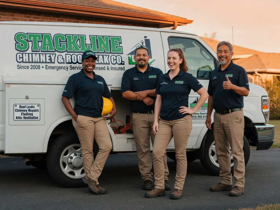Chimney flashing repair company in Leslie, MI